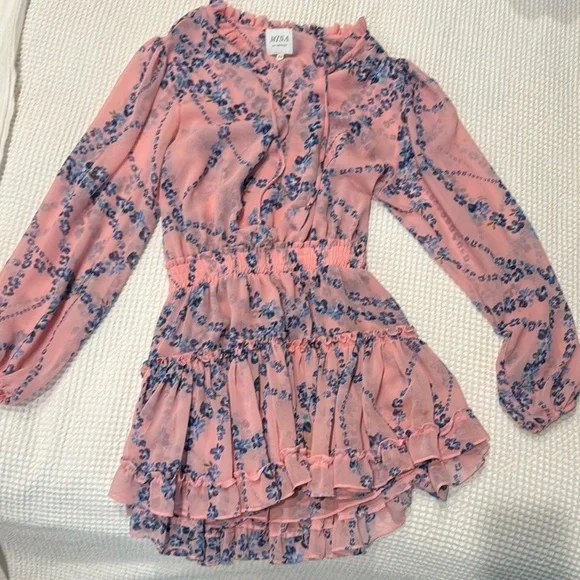 Misa Los Angeles Pink Floral Dress - Picture 4 of 5